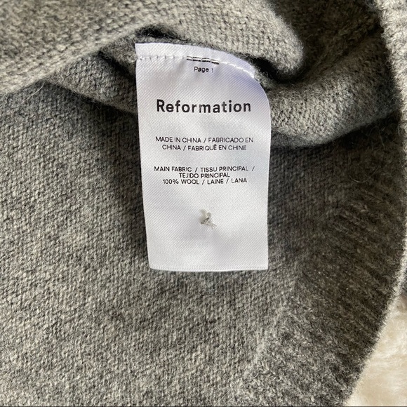 🌿|NWT| Reformation Val Easy Crop Wool Cardigan - Picture 8 of 10